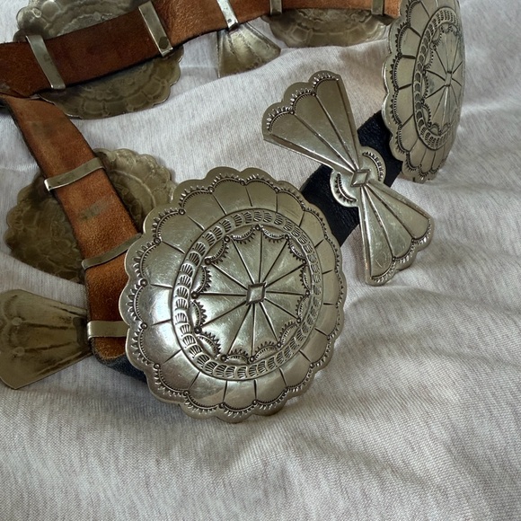 Vintage Handmade Concho Belt - Picture 2 of 6